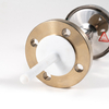 مقياس حرارة ثنائي المعدن ذو حواف مضادة للتآكل مع بطانة PTFE ملبدة