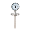 Term&oacute;metro bimet&aacute;lico de &aacute;ngulo ajustable industrial con termopozo 316SS con esfera de 100 mm