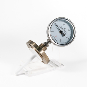 Termometro bimetallico anticorrosione flangiato con rivestimento in PTFE sinterizzato